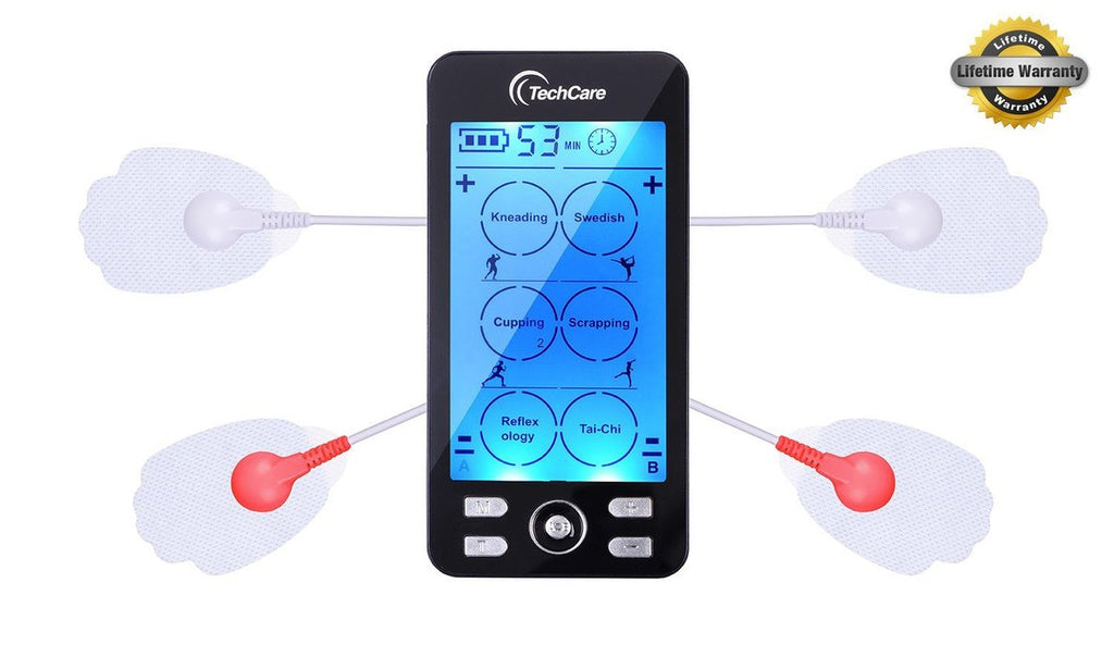 AccuMed Rechargeable Tens Unit Muscle Stimulator EMS Electronic Pulse  Massager Stim Machine for Physical Therapy Back and Neck Pain Relief  Portable