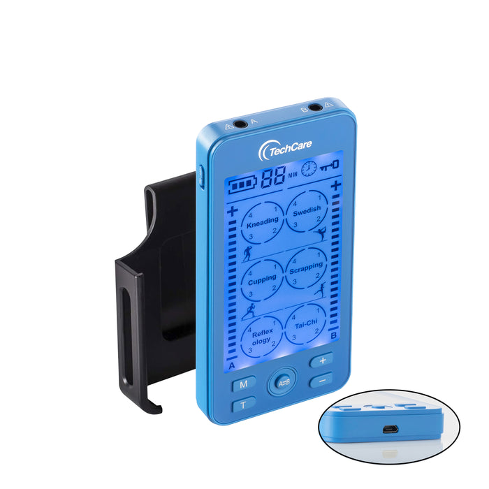 Tens Unit Muscle Stimulator Full Body Massager 24 Massager Modes LifeTime Warranty (BLUE)