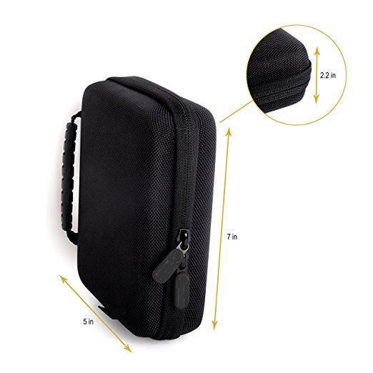 Techcare Massager Travel Carrying Case Combo Set with Electrodes Pads Gel (3 Pack of 2 oz) for Techcare Tens Units