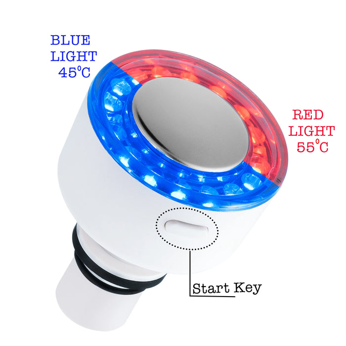 Massager Gun Massage Heads Attachment Red Blue Light Heating Therapy