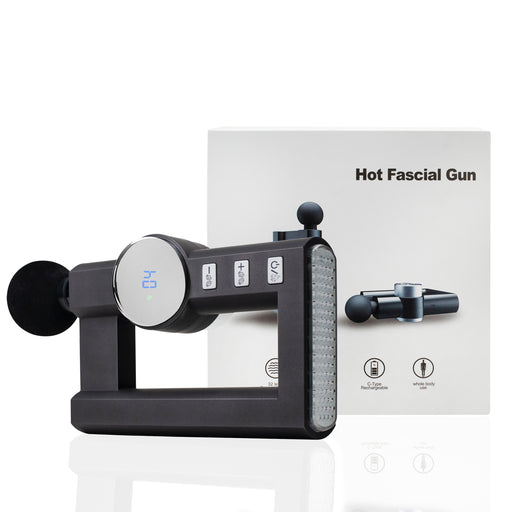 Percussion Massager Gun Rechargeable 4 Different Massager Tips with Heating