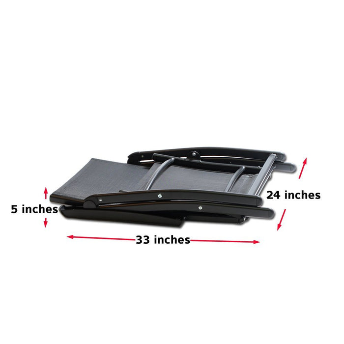 Heavy Duty Durable Adjustable Reclining Folding Chair Outdoor Indoor Garden Pool