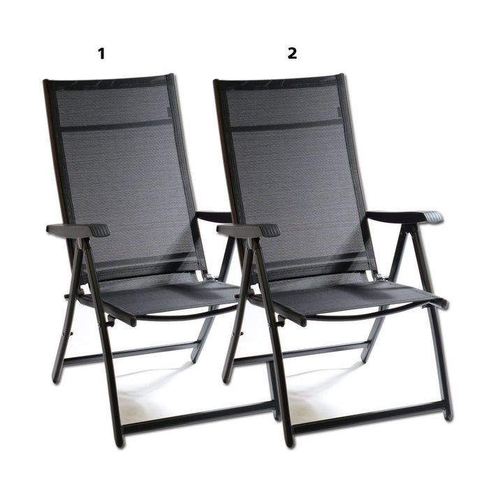 Heavy Duty Durable Adjustable Reclining Folding Chair Outdoor Indoor Garden Pool