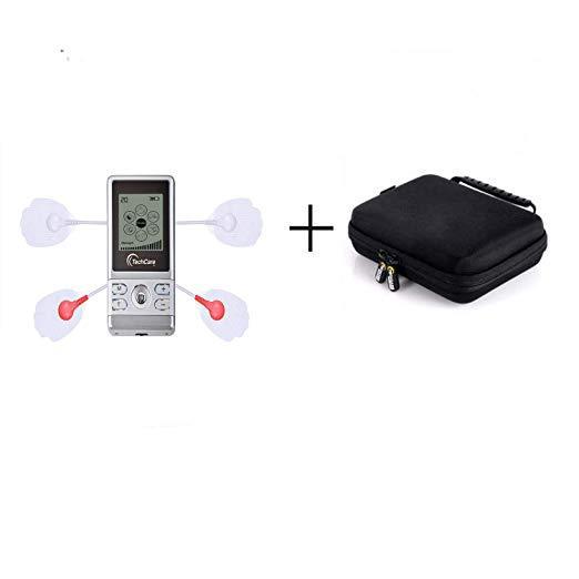 TechCare S Massager Tens Unit Lifetime Warranty Rechargeable Tens Device with Protective Cover Case