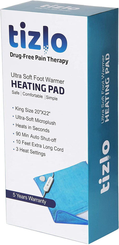 EVAJOY Electric Heated Foot Warmer, Heating Pad for Foot with Fast Hea