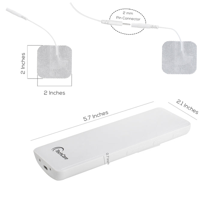 Tens Machine Unit Device Pulse Massager 4 Channel Rechargeable Muscle Stimulator