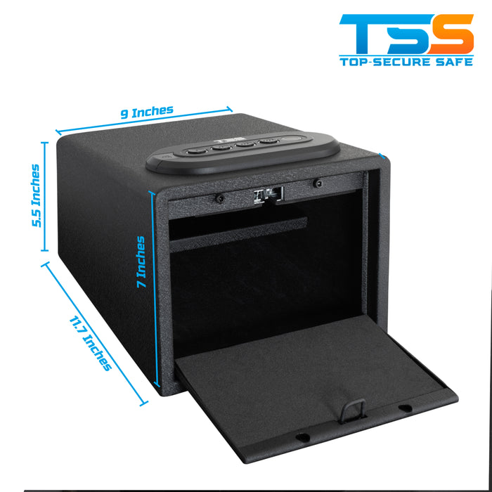 Biometric Safe High Capacity Fingerprint Lock Box Cabinet CaseCache Arsenal 3 Way Quick Access
