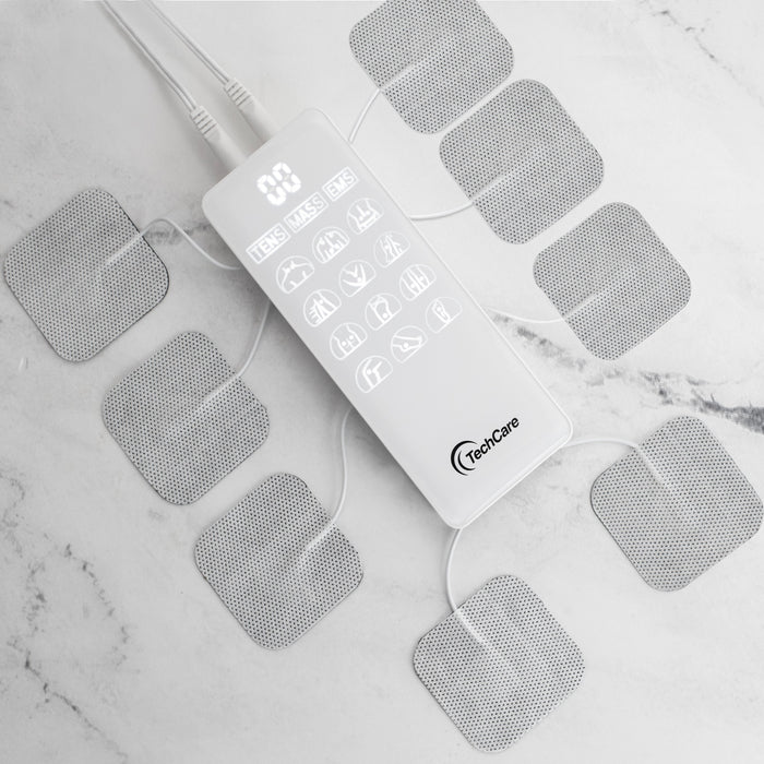 Tens Machine Unit Device Pulse Massager 4 Channel Rechargeable Muscle Stimulator