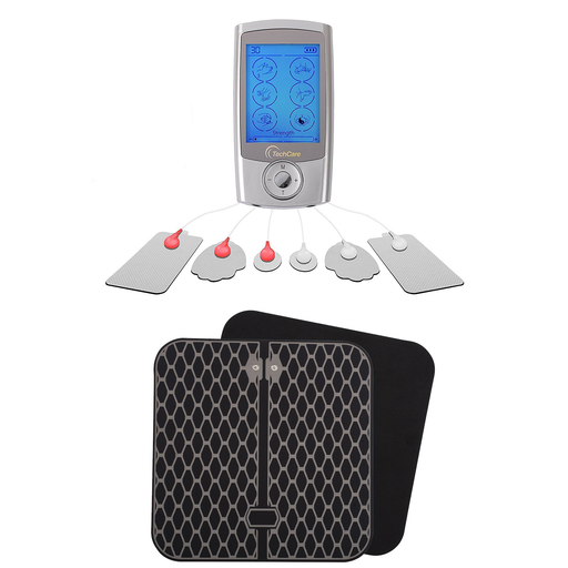 TechCare Pro 24 Modes Tens Unit + 6 pads With Foot Massager Mat