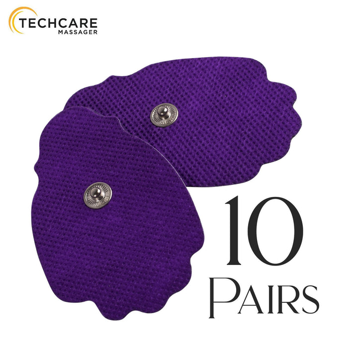 Large Snap On Reusable Self-Adhesive Replacement Tens Unit Electrode Pads