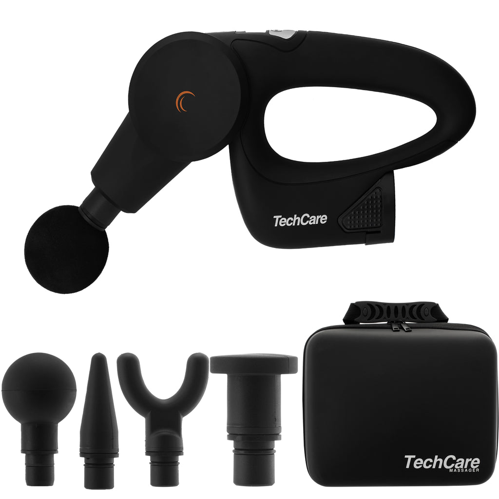 Massage Gun Deep Tissue Percussion Muscle Massager Rechargeable Batter — TechCare Massager