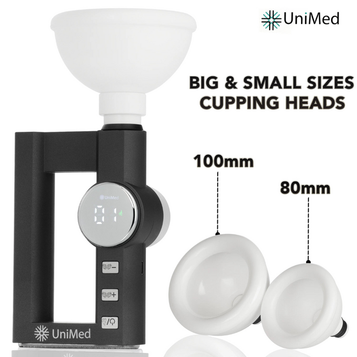 Unimed Torque Ultra Combo Set Massage Gun With Heat,Percussion Massager for Muscle Relief Heated Therapy with Cupping Massage Heads