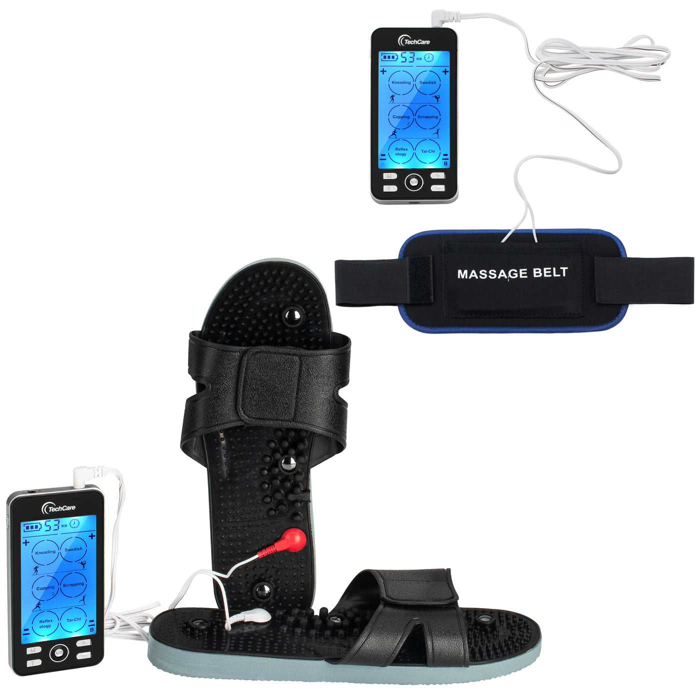 TechCare Plus 24 Tens Unit + Belt + Shoe — TechCare Massager