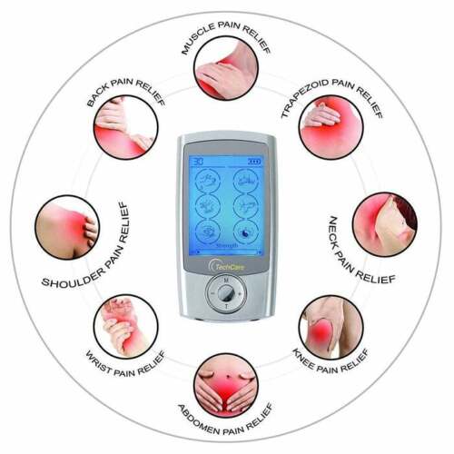 Techcare Pro 24 Tens Unit Electrotherapy Massager Device Pulse Machine Set With Slipper and Belt