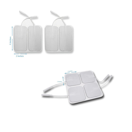 Tech Care Tens Unit Patches Pads  8 Pieces Large 2 x 4  8 pieces small 2 x 4