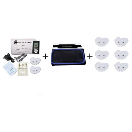 TechCare Mini Tens Massager + Belt + 6 Pads