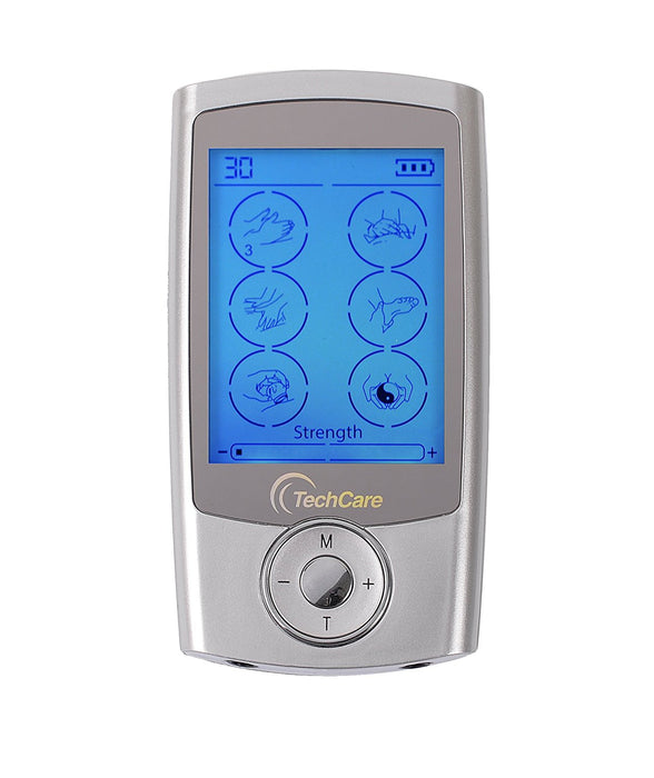 TechCare Plus 24 Modes Tens Unit Muscle Stimulator 24 Massage Modes Dual  Channel Electro Therapy Device Rechargeable