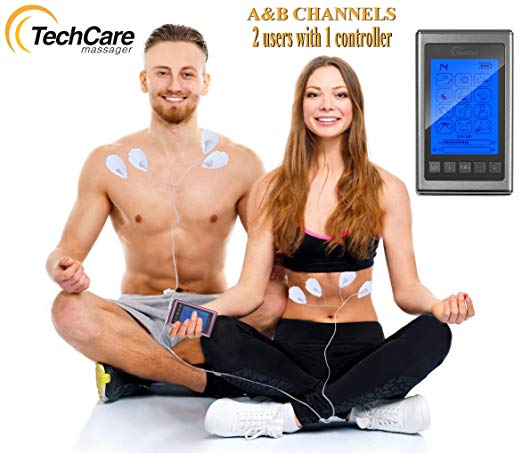 4 Channels 16 Modes Body Massage EMS TENS Unit Machine Muscle