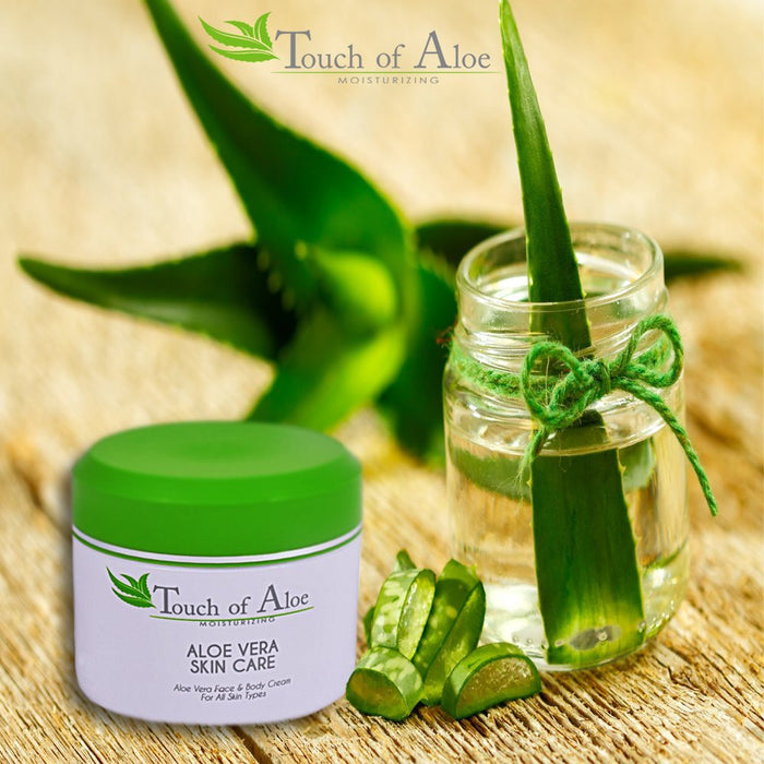 Touch Of Aloe Skin Care Moisturizing Cream 8 Oz Skin Care Jar Best Remedy Skin Repair Cream