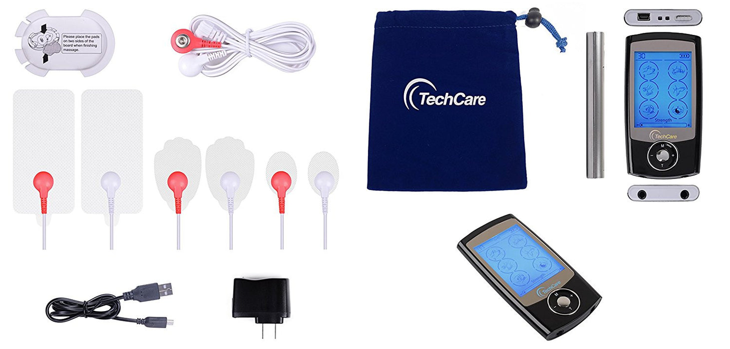 TechCare Touch X Tens Unit Muscle Stimulator [Lifetime Warranty