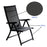 Heavy Duty Adjustable Reclining Folding Chair Outdoor Indoor Garden Pool Steel Camping Deck Backyard Chairs (12)