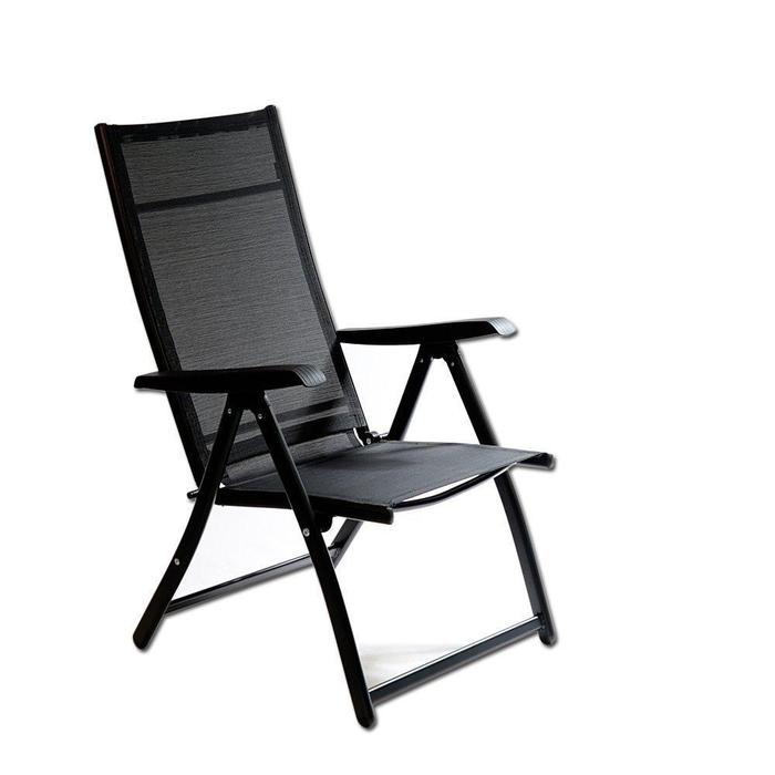 Heavy Duty Adjustable Reclining Folding Chair Outdoor Indoor Garden Po —  TechCare Massager