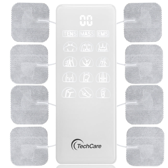 Tens Machine Unit Device Pulse Massager 4 Channel Rechargeable Muscle Stimulator