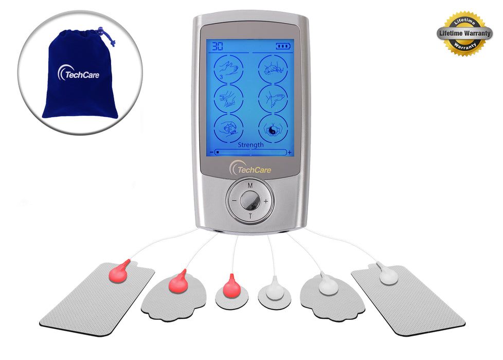 TechCare Pro 24 Modes Tens Unit + 6 pads