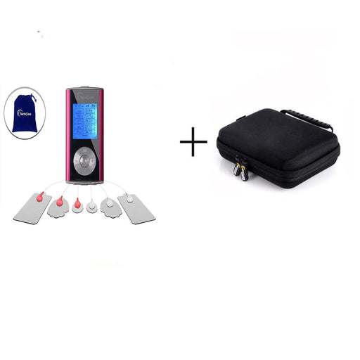 TechCare Mini 10 Modes Massager Tens Unit Muscle Stimulator Machine with Hard Case